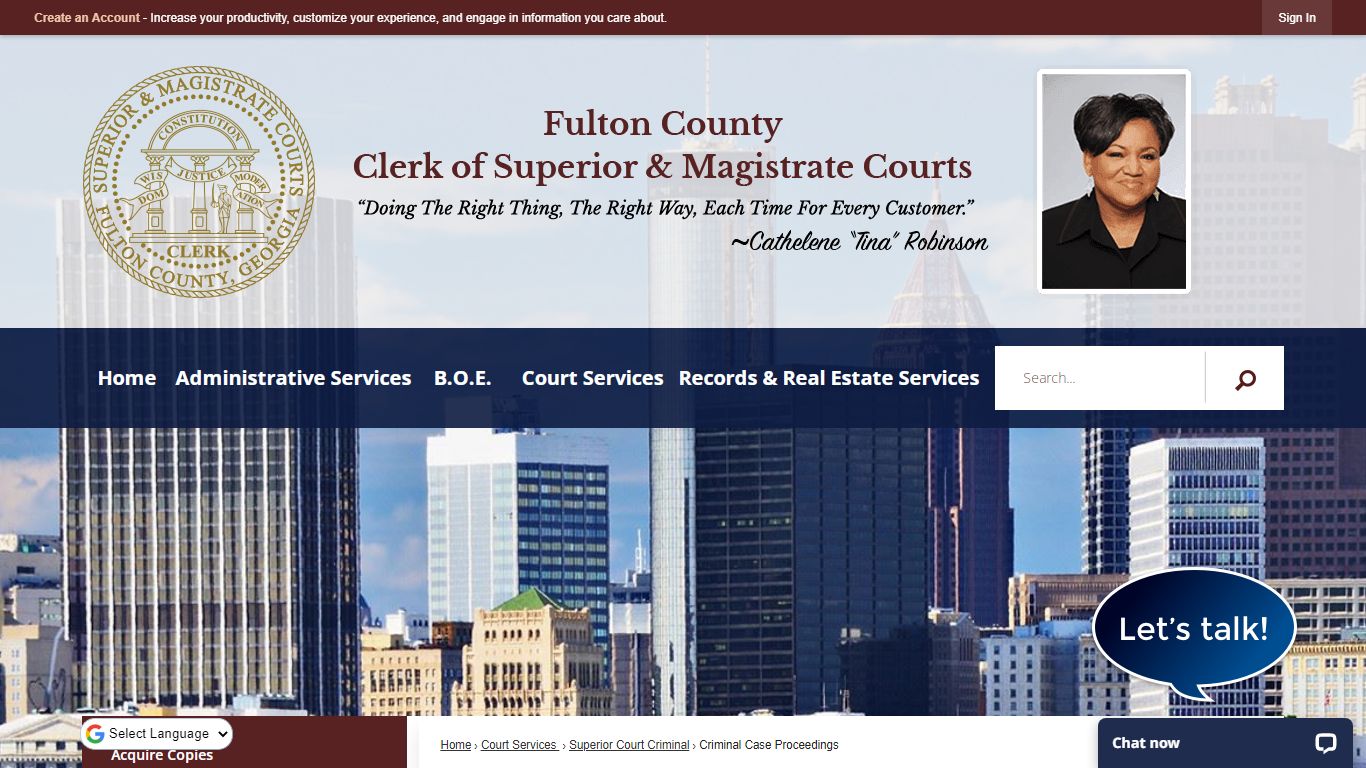 Criminal Case Proceedings | Fulton County Superior Court, GA